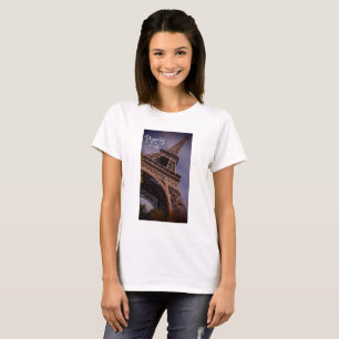 Paris Eiffel Tower Famous Landmark Photo T-Shirt