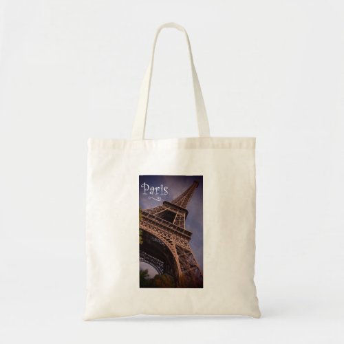 Paris Eiffel Tower Famous Landmark Photo Tote Bag