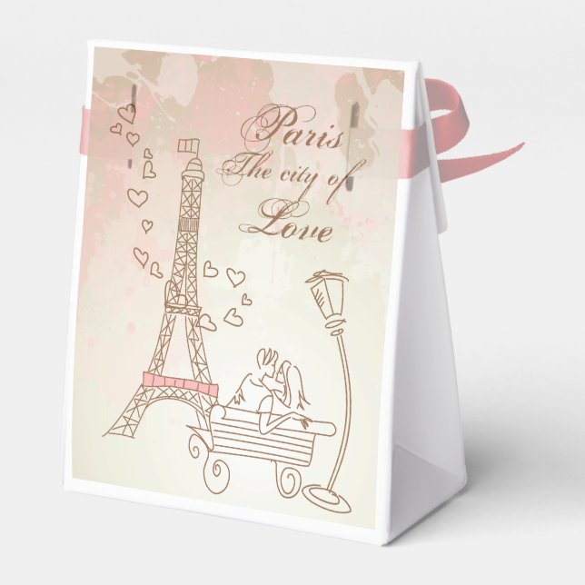 Paris - Eiffel Tower Favor Boxes (Back Side)