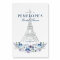 Paris Eiffel Tower Florals Bridal Shower Welcome