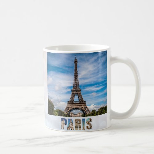 Paris Eiffel Tower France French City Travel Photo Coffee Mug