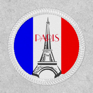 Paris Eiffel Tower French Flag Patch