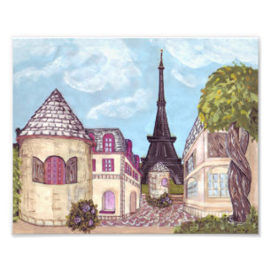 Paris Eiffel Tower inspired landscape 10x8in photo
