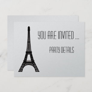 Paris Eiffel Tower Invitation