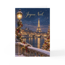 Paris Eiffel Tower Joyeux Noël