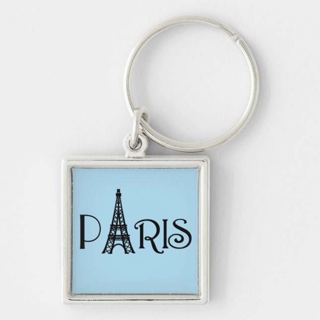 Paris Eiffel Tower Keychain (Front)