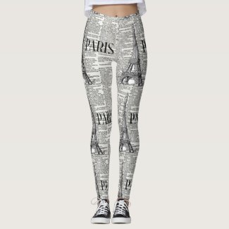 Paris Eiffel Tower Leggings