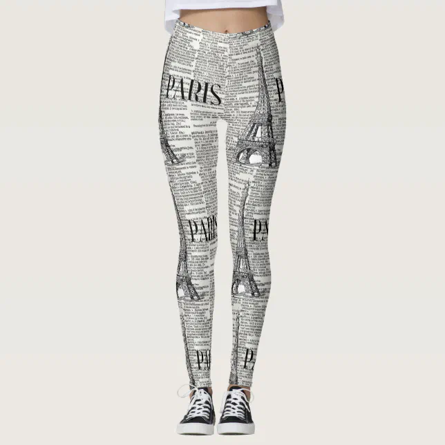 Paris Eiffel Tower Leggings Zazzle