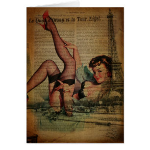Paris Eiffel Tower lingerie retro fashionista