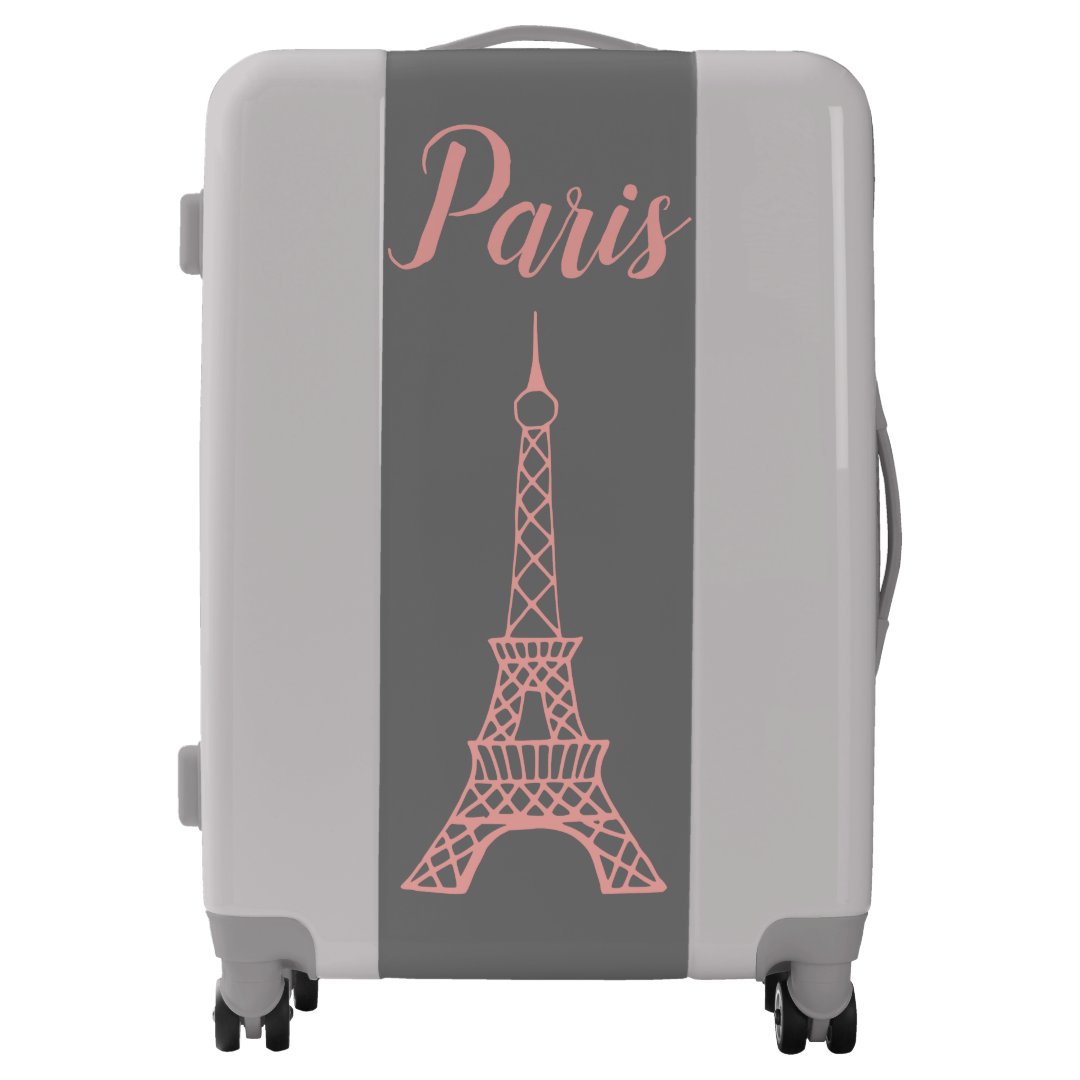 Paris Eiffel Tower Luggage  (Front)
