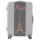 Custom Paris Bonjour and Eiffel Tower Kids 2-Piece Luggage Set - Suitcase &  Backpack (Personalized)