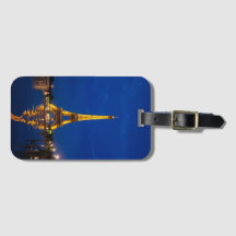 Paris Eiffel Tower Luggage Tag