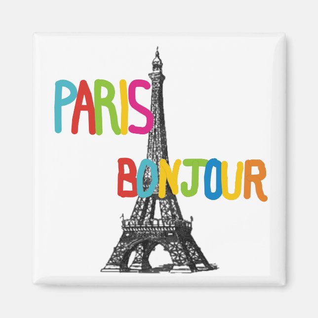 Paris Eiffel Tower Magnets (Front)