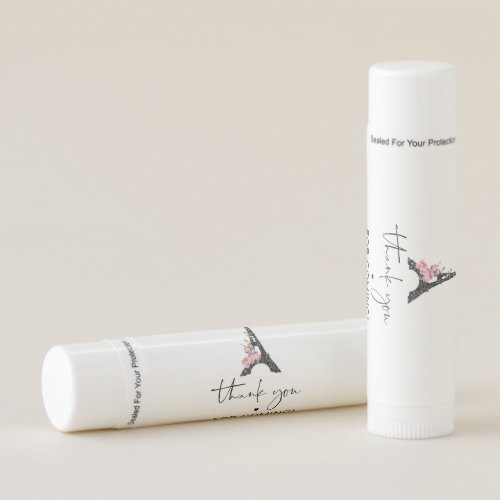 Paris Eiffel tower minimal thank you for coming Lip Balm