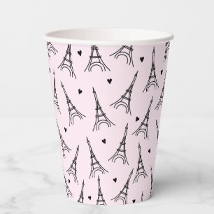 Paris Eiffel Tower  Paper Cups