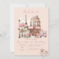 Paris Eiffel Tower Party Girl Birthday