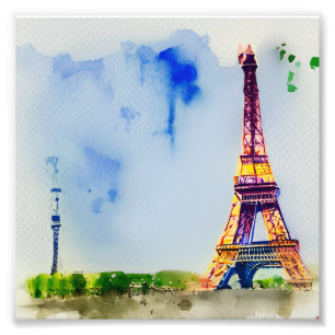 Paris Eiffel Tower Photo Print