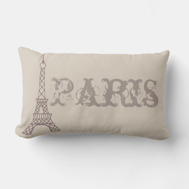 Paris Eiffel Tower Pillow (Front)