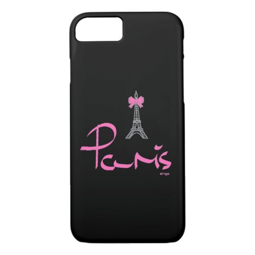 Paris _ Eiffel Tower Pink Black Cool iPhone 7 iPhone 87 Case