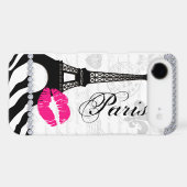 Paris Eiffel Tower Pink Lips Cell Phone Cover For iPhone 5C (Back (Horizontal))