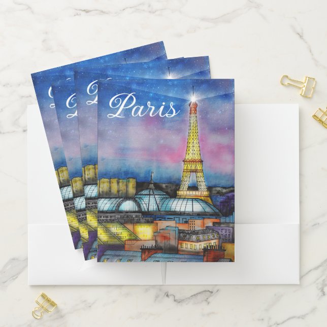 Paris Eiffel Tower  Pocket Folder (In Situ)