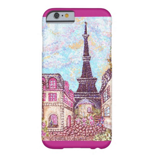 Paris Eiffel Tower pointillism iPhone 6 case