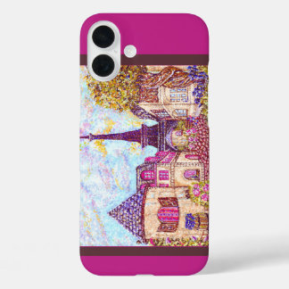 Paris Eiffel Tower pointillism iPhone 6 case