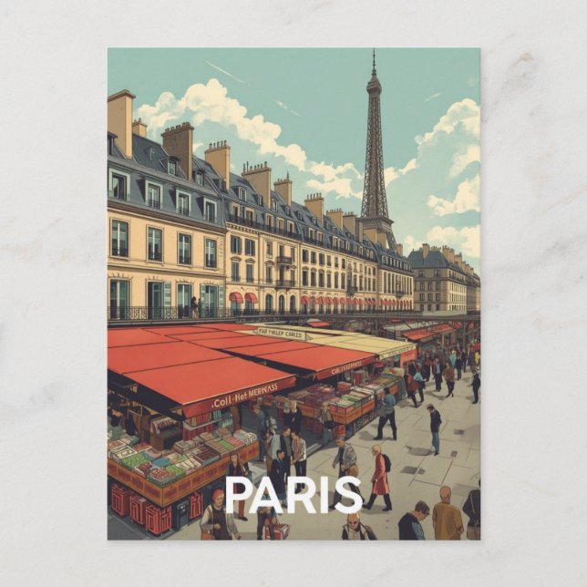 Paris Eiffel Tower Postcard (Front)