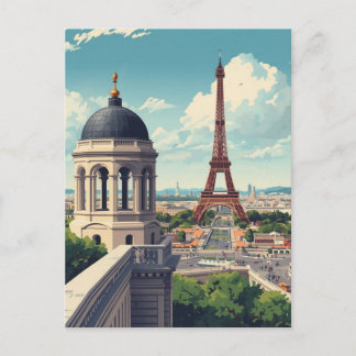 Paris Eiffel Tower Postcard