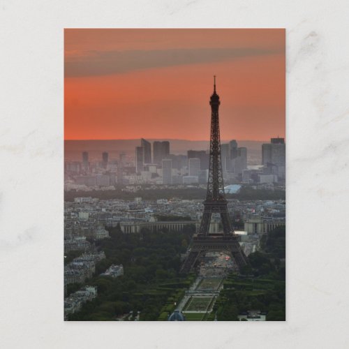 Paris Eiffel Tower Postcard