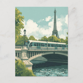 Paris Eiffel Tower Postcard