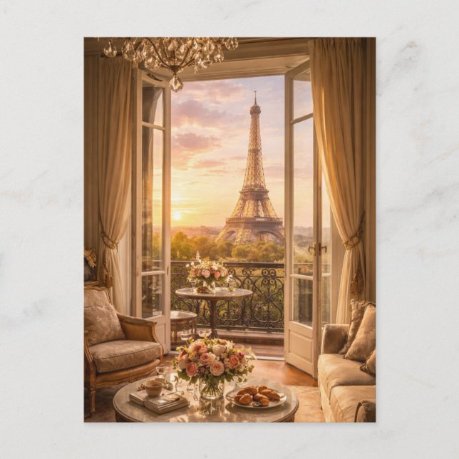 Paris - Eiffel Tower Postcard (Front)