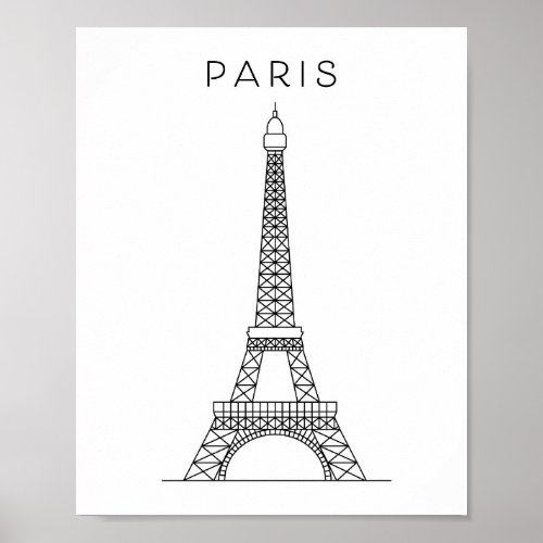 PARIS EIFFEL TOWER POSTER