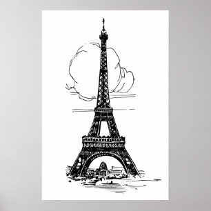 Paris Eiffel Tower Poster