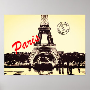 Paris Eiffel tower  Poster