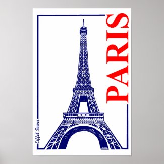 Paris-Eiffel Tower Poster