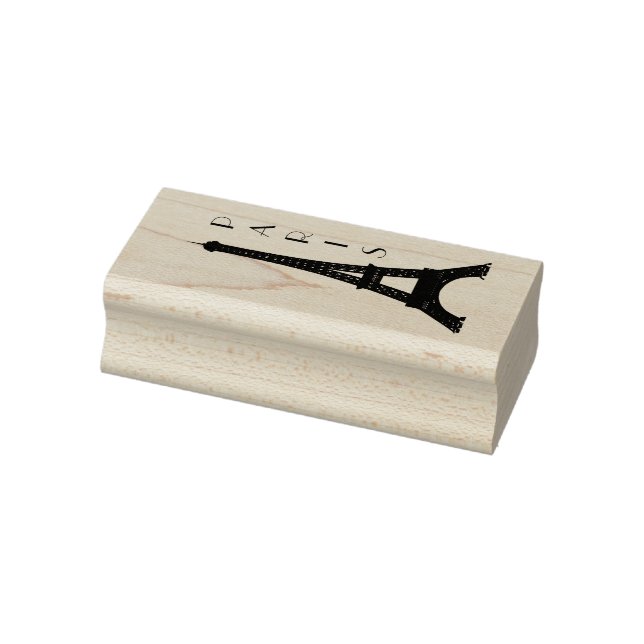 Paris Eiffel Tower Rubber Stamp (Stamp)