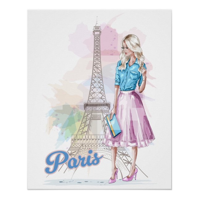 Paris Eiffel Tower sightseeing Poster (Front)