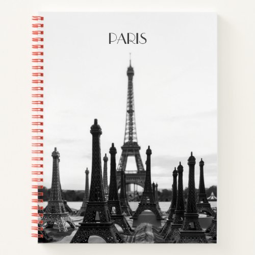Paris Eiffel Tower spiral notebook