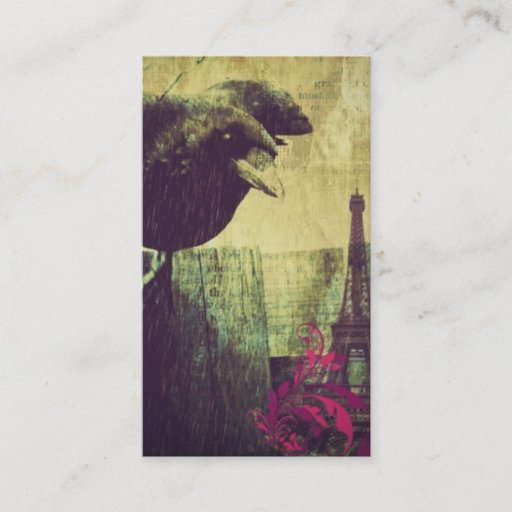 Customizable Shabby Chic Paris vintage fashion Business Cards