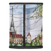 PARIS EIFFEL TOWER STAINED GLASS 2 LAMP SHADE (Right)