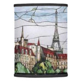 PARIS EIFFEL TOWER STAINED GLASS 2 LAMP SHADE (Front)