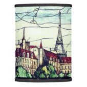 PARIS EIFFEL TOWER STAINED GLASS LAMP SHADE (Front)