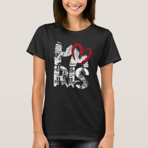 Paris Eiffel Tower Symbol Of Dear France Souvenir T-Shirt