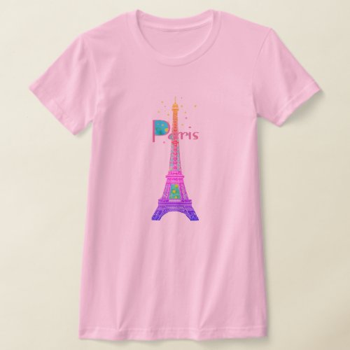 Paris Eiffel Tower  T_Shirt