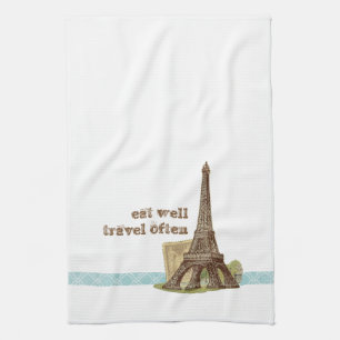Paris Eiffel Tower Tea Kitchen Towel