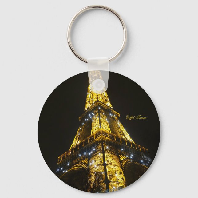 Paris. Eiffel Tower.  Tote Bag Keychain (Front)