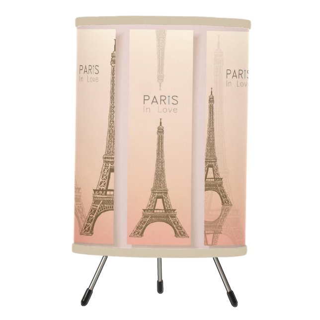Paris Eiffel Tower Tripod Lamp (Front)