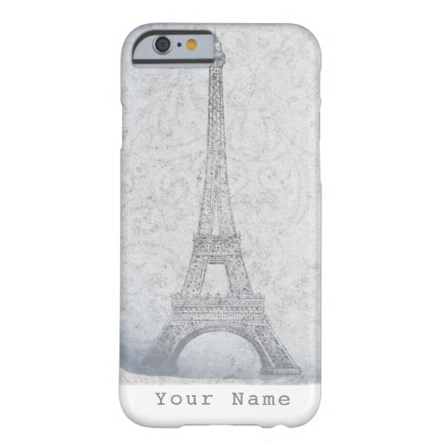 Paris Eiffel Tower Vintage Elegant Chic Custom Barely There iPhone 6 Case
