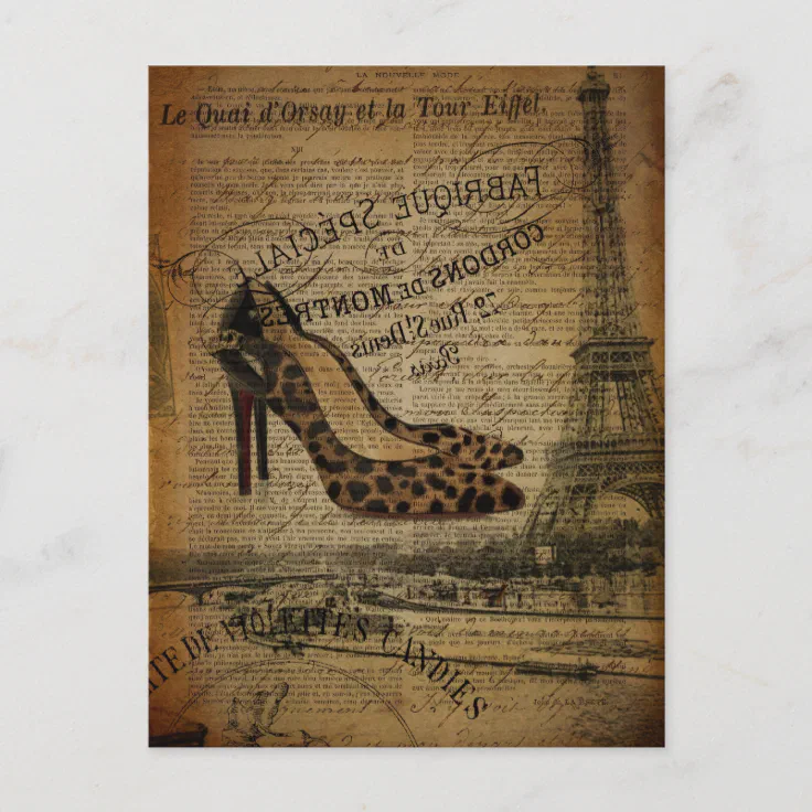 Vintage post card  "Paris".... 